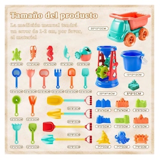Foto 4 | Foto 4 | Juguetes De Playa De Regalos Para El Día Del Niño 32pz Lab.g Multicolor