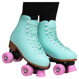 Foto 1 | Foto 1 | Patines Little Monkey 4 Ruedas Clásicos Quads Profesionales Cuero Sintético color Azul