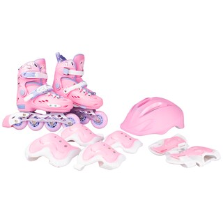 Foto 6 | Foto 6 | Combo De Patines Ajustables Pro Plus Color Rosa Con Mochila Y Protecciones Incluidas