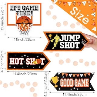 Foto 2 | Foto 2 | Letrero Decorativo Para Fiestas De Baloncesto, 20 Piezas, Para Niños Y Adolescentes - Venta Internacional.
