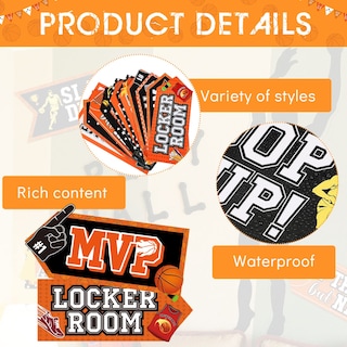 Foto 3 | Foto 3 | Letrero Decorativo Para Fiestas De Baloncesto, 20 Piezas, Para Niños Y Adolescentes - Venta Internacional.