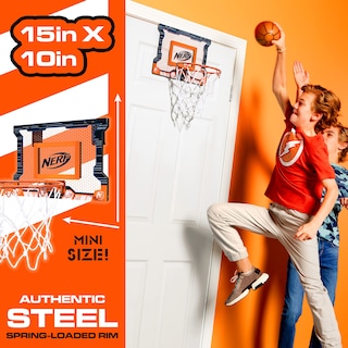 Foto 2 | Foto 2 | Set De Miniaros De Baloncesto Nerf Over The Door Con Pelota De Baloncesto - Venta Internacional.