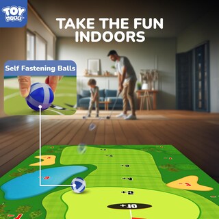 Foto 2 | Foto 2 | Alfombrillas De Práctica De Golf Toy Life Para Toda La Familia Con 20 Pelotas - Venta Internacional.
