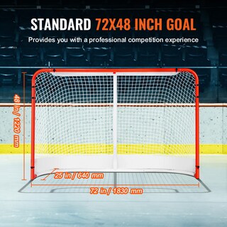 Foto 3 | Foto 3 | Red De Hockey Callejero Vevor Para Interiores Y Exteriores De Acero, 72 X 48 Cm, Blanco/rojo - Venta Internacional.