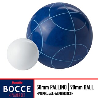Foto 2 | Foto 2 | Juego De Bolas De Petanca Franklin Sports 8 Para Todo Tipo De Clima, 90 Mm Con Funda - Venta Internacional.