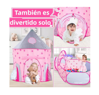 Foto 4 | Foto 4 | Castillo de Juguete Nayumi Rosa Infantil