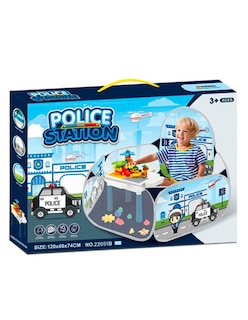 Foto 1 | Foto 1 | Juego de Mesa Multiactividad 130 Bloques + Casa de Campaña Policía