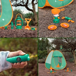 Foto 3 | Foto 3 | Tienda De Campaña Fun Little Toys Desplegable Con Equipo De Campamento Para Niños - Venta Internacional.
