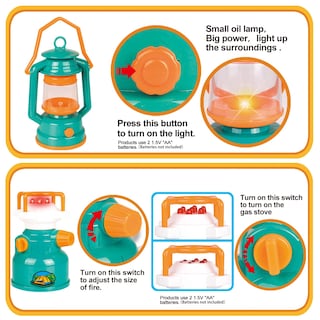 Foto 5 | Foto 5 | Tienda De Campaña Fun Little Toys Desplegable Con Equipo De Campamento Para Niños - Venta Internacional.