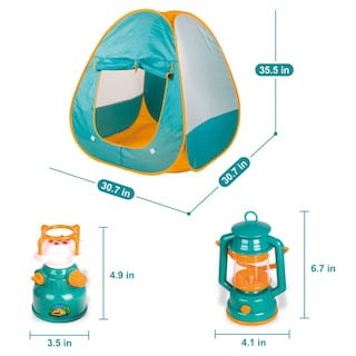 Foto 6 | Foto 6 | Tienda De Campaña Fun Little Toys Desplegable Con Equipo De Campamento Para Niños - Venta Internacional.