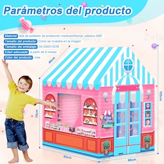 Foto 2 | Foto 2 | Carpa Casa de Juguete Belug para Niñas