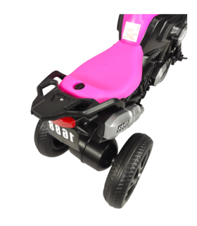 Foto 4 | Foto 4 | Triciclo Infantil Genérico 1688-2023 color Rosa con Diseño de Moto y Luz Frontal