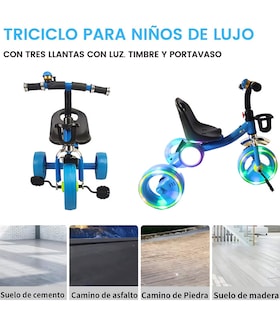 Foto 3 | Foto 3 | Triciclo Para Niños Esfera Musical Con Luz Y Sonido Hasta 25kg
