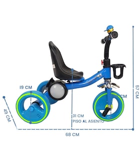 Foto 4 | Foto 4 | Triciclo Para Niños Esfera Musical Con Luz Y Sonido Hasta 25kg