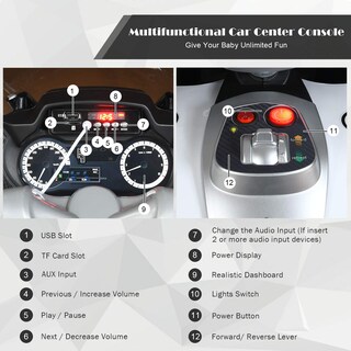 Foto 6 | Foto 6 | Batería Eléctrica Ride On Motorcycle Costzon De 12 V Para Niños - Venta Internacional.