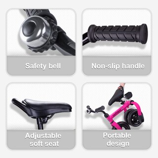 Foto 6 | Foto 6 | Bicicleta De Equilibrio Plegable Tricycle Ygjt 3 En 1 Para Niños De 2 A 5 Años, Rosa - Venta Internacional.