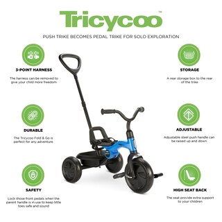 Foto 5 | Foto 5 | Triciclo Infantil Joovy Azul-Venta Internacional