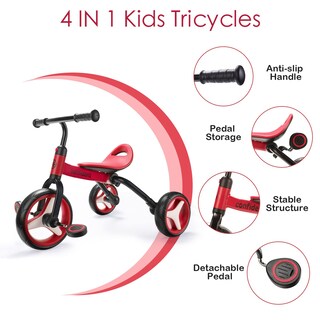 Foto 6 | Foto 6 | Triciclo Plegable Ygjt 4 En 1 - Venta Internacional