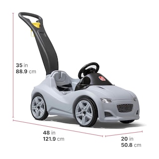 Foto 3 | Foto 3 | Push Car Step2 Whisper Ride Cruiser Para Niños De 18 A 48 Meses, Gris - Venta Internacional.