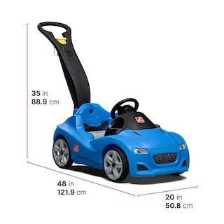 Foto 6 | Foto 6 | Push Car Step2 Whisper Ride Cruiser Para Niños De 18 A 48 Meses, Azul - Venta Internacional.