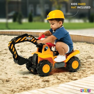 Foto 5 | Foto 5 | Tractores De Juguete Ride On Excavator Con Música Para Niños Con Casco - Venta Internacional.
