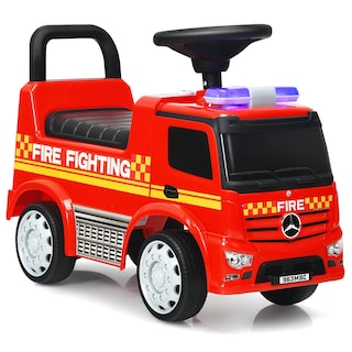 Foto 1 | Foto 1 | Camión De Bomberos Mercedes Benz Con Licencia Ride On Push Car Costzon - Venta Internacional.
