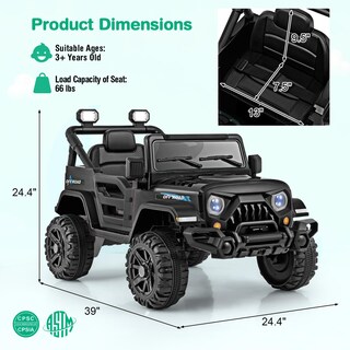 Foto 7 | Foto 7 | Ride On Truck Costzon Eléctrico De 12 V Con Control Remoto Durante Más De 3 Años - Venta Internacional.