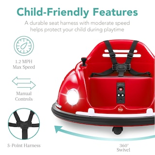 Foto 2 | Foto 2 | Coche Eléctrico Ride On Bumpin Bumper Best Choice 6V Rojo para Niños - Venta Internacional