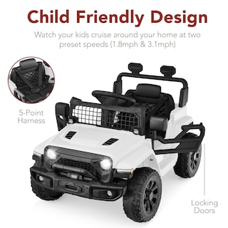 Foto 5 | Foto 5 | Minicamión Ride On Toy Best Choice Products Para Niños, 6 V, Blanco - Venta Internacional.