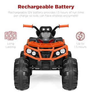 Foto 6 | Foto 6 | Atv Eléctrico Para Niños Best Choice De 12 V Con Bluetooth, Color Naranja - Venta Internacional.
