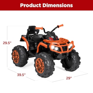 Foto 7 | Foto 7 | Atv Eléctrico Para Niños Best Choice De 12 V Con Bluetooth, Color Naranja - Venta Internacional.