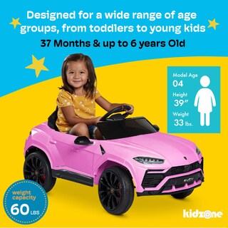 Foto 5 | Foto 5 | Ride On Car Kidzone Lamborghini Urus 12 V Eléctrico Rosa Con Mando A Distancia - Venta Internacional.