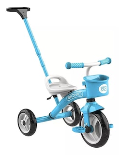 Foto 1 | Foto 1 | Triciclo para Niños Multifuncional Azul con Bastón de Empuje