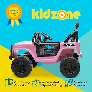 Foto 2 | Foto 2 | Coche Eléctrico Para Niños Ride On Truck Kidzone Con Batería De 12 V, Color Rosa - Venta Internacional.