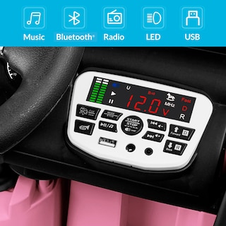 Foto 3 | Foto 3 | Coche Eléctrico Para Niños Ride On Truck Kidzone Con Batería De 12 V, Color Rosa - Venta Internacional.