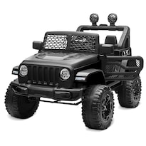 Coche Eléctrico Para Niños Ride On Truck Kidzone Con Batería De 12 V, Color Negro - Venta Internacional.
