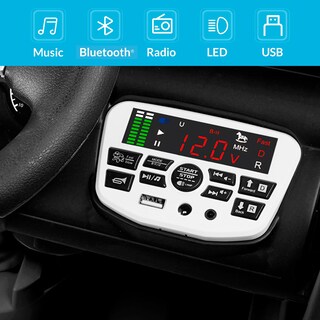 Foto 3 | Foto 3 | Coche Eléctrico Para Niños Ride On Truck Kidzone Con Batería De 12 V, Color Negro - Venta Internacional.