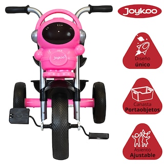 Foto 3 | Foto 3 | Triciclo Para Niños Astronauta Con Luz Sonido Ruedas De Eva Y Canasta Trasera Apto A Partir De 2 Años Soporta Hasta 20 Kg - Rosa
