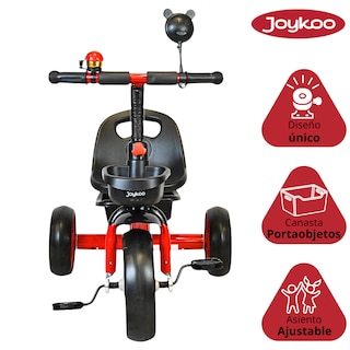 Foto 3 | Foto 3 | Triciclo Para Niños Con Timbre Ruedas De Eva Canastas Trasera Y Delantera Apto A Partir De 2 Años Soporta Hasta 20 Kg - Rojo