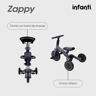 Foto 4 | Foto 4 | Infanti Triciclo Evolutivo 5 En 1 Zappy Con Barra De Empuje
