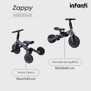 Foto 7 | Foto 7 | Infanti Triciclo Evolutivo 5 En 1 Zappy Con Barra De Empuje