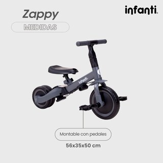 Foto 8 | Foto 8 | Infanti Triciclo Evolutivo 5 En 1 Zappy Con Barra De Empuje