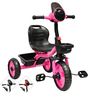 Foto 1 | Foto 1 | Triciclo Para Niños Torreta Con Luz Y Sonido Ruedas De Eva Apto A Partir De 2 Años Soporta Hasta 20 Kg - Rosa