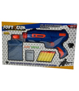 Foto 5 | Foto 5 | Pistola De Juguete Lanzador De Hidrogel 800 Gel Y 6 Dardos Azul