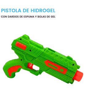 Foto 2 | Foto 2 | Pistola De Juguete Lanzador De Hidrogel 800 Gel Y 6 Dardos Verde