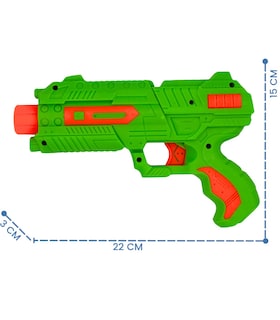Foto 3 | Foto 3 | Pistola De Juguete Lanzador De Hidrogel 800 Gel Y 6 Dardos Verde