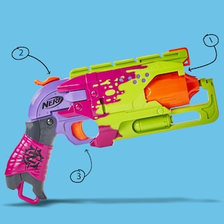 Foto 4 | Foto 4 | Lanzador Nerf Zombie Strike Hammershot Blaster Splatter 5 Dardos - Venta Internacional