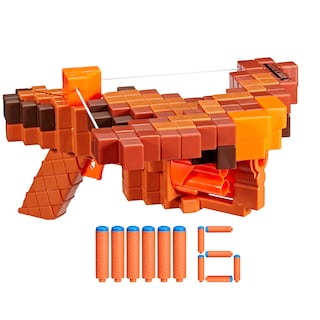 Foto 1 | Foto 1 | Ballesta Dart Blaster Nerf Pillager De Minecraft Con 6 Dardos - Venta Internacional.