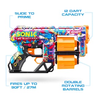 Foto 3 | Foto 3 | Blaster X-shot Skins Dread Sonic Robotnik Con 24 Dardos Zuru - Venta Internacional.