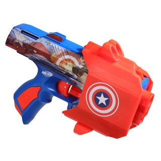 Foto 3 | Foto 3 | Dart Blaster Nerf Marvel Capitán América Con 10 Dardos De Élite - Venta Internacional.